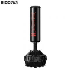 力动 拳击立式家用成人吸盘不倒翁散打沙包武术训练器材PU款黑色PB20/台