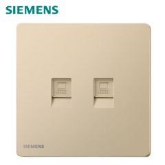 西门子（SIEMENS） 5UH31763NC03 二位电脑插座 CAT6 弹力漆 荟绎系列 日曜金