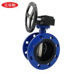 艾菲勒  D341X-10/16 DN80法兰涡轮蝶阀球墨铸铁蝶阀