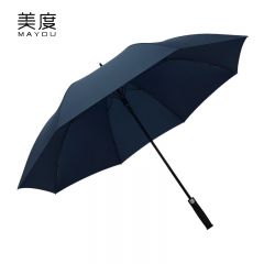 美度（MAYDU） M1153超大三人雨伞长柄自动男士商务晴雨伞抗暴风加大防风伞藏青
