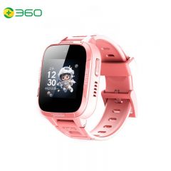 360 W323P 儿童电话手表9xs九重安全定位防水4G男女孩学生可插卡视频通话拍照运动电子智能手表手环男女表粉