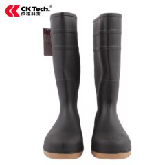 成楷科技（CK-Tech）CKF-X001H国标钢包头防砸雨靴劳保工作防水防汛防滑PVC高筒雨鞋 高筒39码