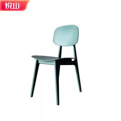 悦山 现代简约休闲椅洽谈椅家用塑料靠背椅子加厚餐厅等候餐椅430*470*830