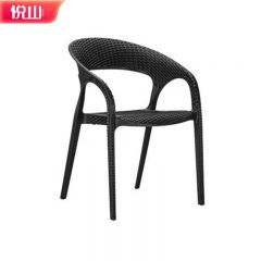 悦山 休闲洽谈椅创意时尚简约休闲椅子家用餐椅塑料扶手椅610*620*830