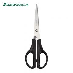 三木（SUNWOOD） P74 168mm办公剪刀 黑色 效率王系列家用生活剪子美工剪手工剪