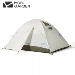 牧高笛（MOBIGARDEN） MZ093005户外露营徒步防风防雨冷山2双人帐篷晨雾白A