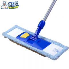 世家  家用一拖净拖布干湿两用墩布懒人木地板拖把清洁除尘拖快洁能手拖把共3块布+刮板