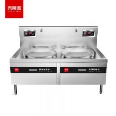 喜莱盛（XLS） XLS-DCL7SCQ商用电磁炉电磁灶0.7米双头锅 学校饭堂食堂大功率双15KW电磁锅厨房电灶台
