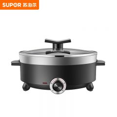 苏泊尔（SUPOR） H28YK12煎烤机电煮锅炖煮焖涮多用途锅韩式电热锅4升大容量电火锅家用多用途火锅不沾电煮锅