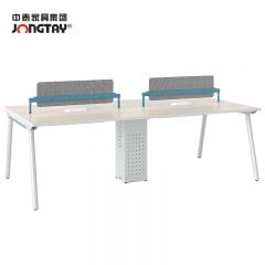 中泰  J-AT-GA24四人位办公桌工作台办公室屏风工位卡座员工桌办公家具2400W×1200D×750H