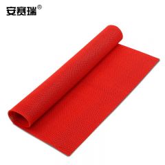 安赛瑞（SAFEWARE） PVC防滑地垫 卫生间防滑走道垫 浴室防滑走道地垫 防滑地毯（90cm*5m）红色 厚5mm 12282
