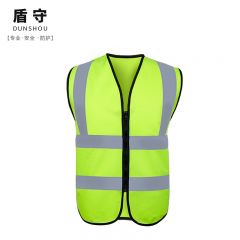 盾守 无口袋反光马甲 荧光绿 定制logo DS-FGMJX （件）荧光绿