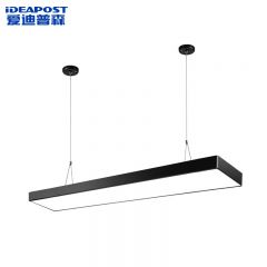 爱迪普森（IDEAPOST） LED办公室吊灯长条灯吸吊两用 条形吊灯 黑框圆角80W 120*30*6cm