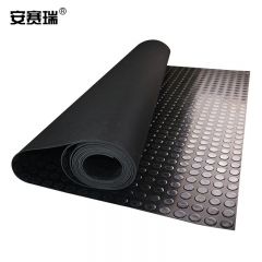 安赛瑞（SAFEWARE） 5KV高压绝缘地垫（1×1m）配电房绝缘安全地垫 黑色橡胶绝缘地毯 配电室绝缘板黑色圆点 16095