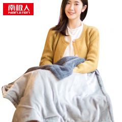 南极人（Nanjiren） 电热毯盖毯 可拆洗自动断电 双面灰 85*65cm 15710845522
