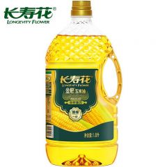 长寿花 金胚玉米油 1.8L食用油  非转基因压榨一级 1瓶