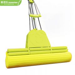 美添乐（HoMettler）家用卡槽型加大胶棉头强吸水免手洗滚轮式挤水 升级胶棉拖把+拖把夹【1棉头】 38cm