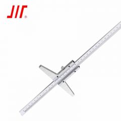 成量 不锈钢深度游标尺深度卡尺深度测量尺 300*0.02mm