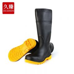 久臻 防砸劳保靴 防砸刺穿防特种工矿双防靴 黑色38码1双 YTY07 袋