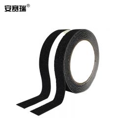 安赛瑞（SAFEWARE） 磨砂防滑胶带 PVC防滑条楼梯地贴 耐磨台阶自粘贴条 50mmx5m 黑色夜光款