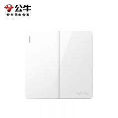 公牛(BULL) G59K211 明装大板开关插座 二开单控开关