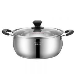 美厨（maxcook） 汤锅 304不锈钢汤锅汤煲20cm 加厚复合底 燃气炉电磁炉通用YC-20