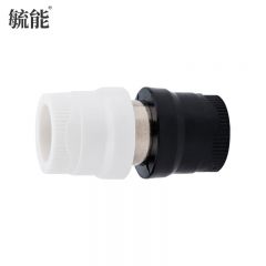 毓能 PPR转PE转换直接头加厚热熔水管活接转接头 25ppr*25pe-钢2个装