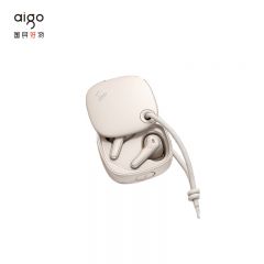 爱国者（aigo） TU01 蓝牙真无线 入耳式触控耳机 通话降噪低延迟长续航运动耳机 米色