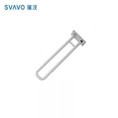 瑞沃 马桶扶手卫生间扶手老人防滑安全扶手不锈钢扶手栏杆厕所把手U型马桶扶手/套 V-H600F-R白色