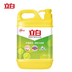 立白  清新柠檬味洗洁精大桶1.5kg除味去油去腥餐具净