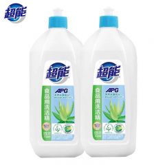 超能 APG食品用洗洁精除菌高效去油除味宝宝餐具果蔬适用家庭装508g*2瓶