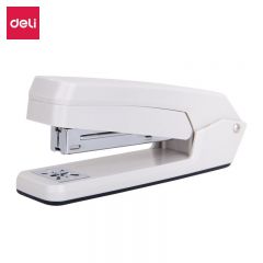 得力（deli）0434旋转订书机 白色 学生文具 办公用品 旋转订书机