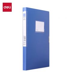 得力（deli） 5620AS_20mm档案盒蓝色粘扣文件盒 凭证收纳资料盒 蓝色票据塑料盒办公财会用品