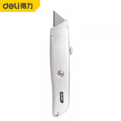 得力（deli） 美工刀裁纸刀壁纸刀 DL4260 工业级铝合金实用割刀SK2_T型 黑刃(灰)/把